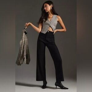 Anthropologie Maeve Colette Cropped Wide Leg Pant